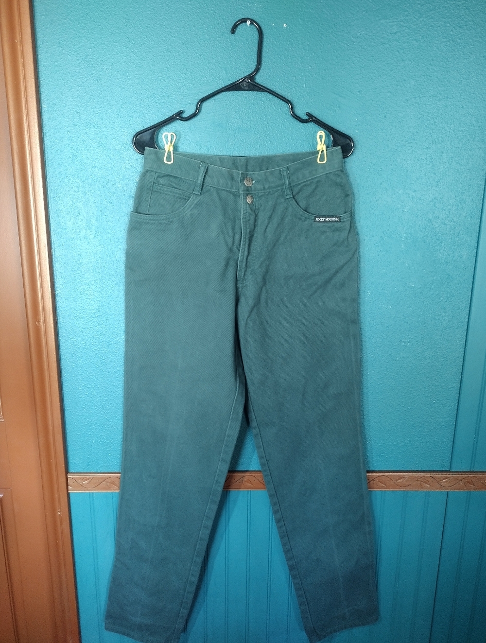 Vintage Rocky Mountain Clothing Co. Western High Waist Forest Green Jeans